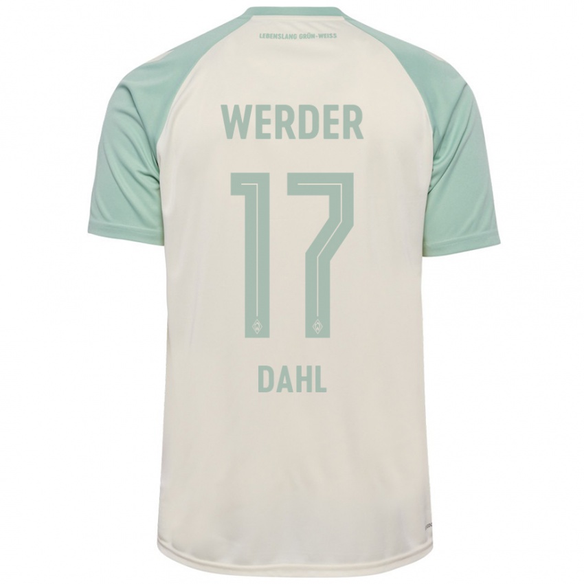 Hombre Camiseta Amira Dahl #17 Blanquecino Verde Claro 2ª Equipación 2024/25 La Camisa Chile