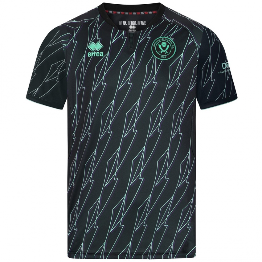 Hombre Camiseta Zain Tahir #0 Negro Verde 2ª Equipación 2024/25 La Camisa Chile