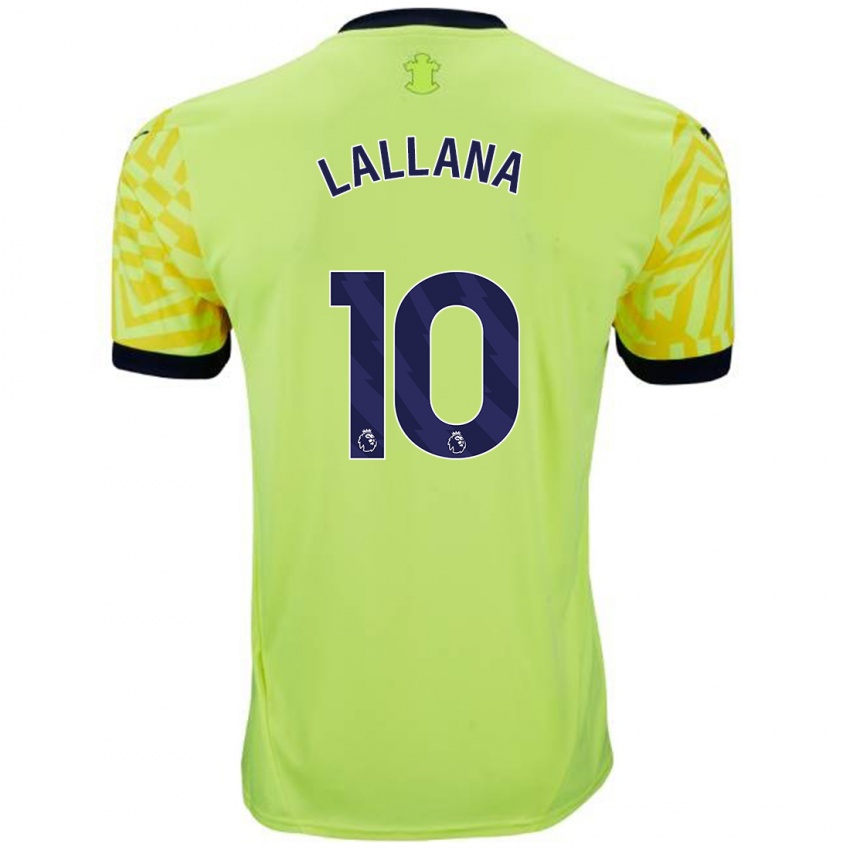 Hombre Camiseta Adam Lallana #10 Amarillo 2ª Equipación 2024/25 La Camisa Chile