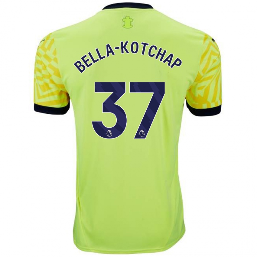 Hombre Camiseta Armel Bella-Kotchap #37 Amarillo 2ª Equipación 2024/25 La Camisa Chile