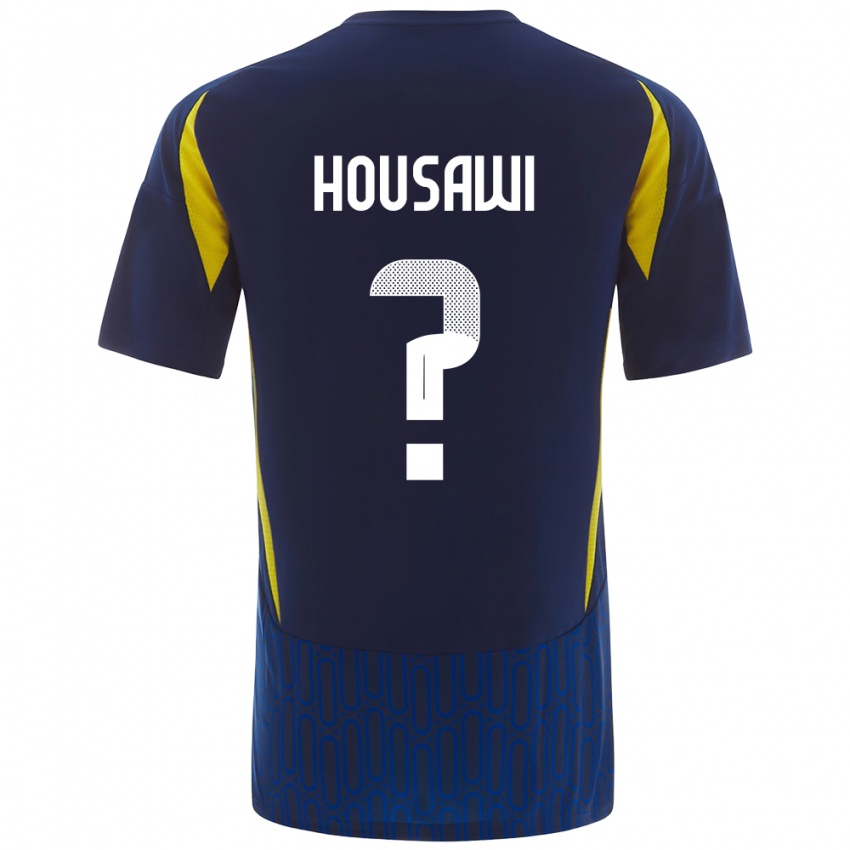 Hombre Camiseta Asser Housawi #0 Azul Amarillo 2ª Equipación 2024/25 La Camisa Chile