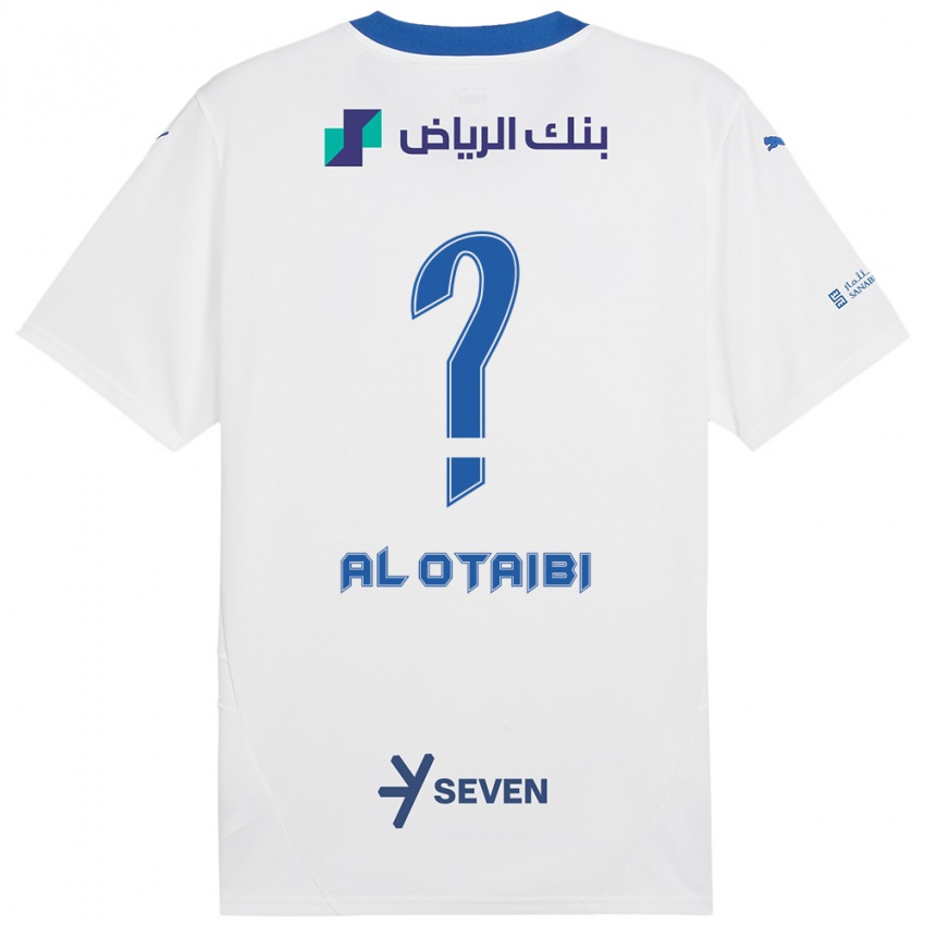 Hombre Camiseta Majd Al-Otaibi #0 Blanco Azul 2ª Equipación 2024/25 La Camisa Chile