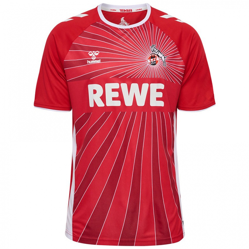 Hombre Camiseta Florian Kainz #11 Rojo Blanco 2ª Equipación 2024/25 La Camisa Chile