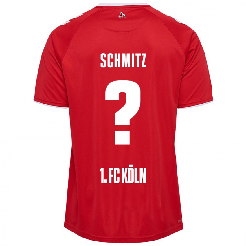 Hombre Camiseta Timo Schmitz #0 Rojo Blanco 2ª Equipación 2024/25 La Camisa Chile