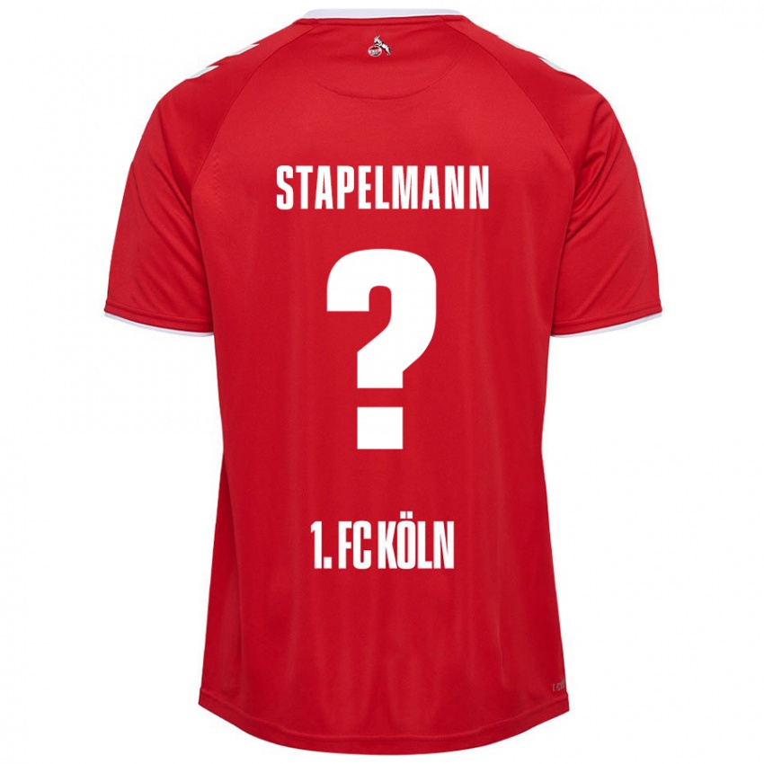 Hombre Camiseta Luis Stapelmann #0 Rojo Blanco 2ª Equipación 2024/25 La Camisa Chile