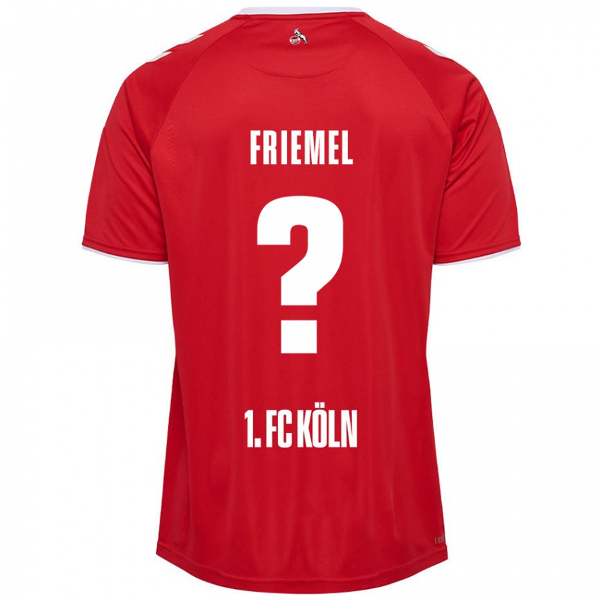 Hombre Camiseta Jonathan Friemel #0 Rojo Blanco 2ª Equipación 2024/25 La Camisa Chile