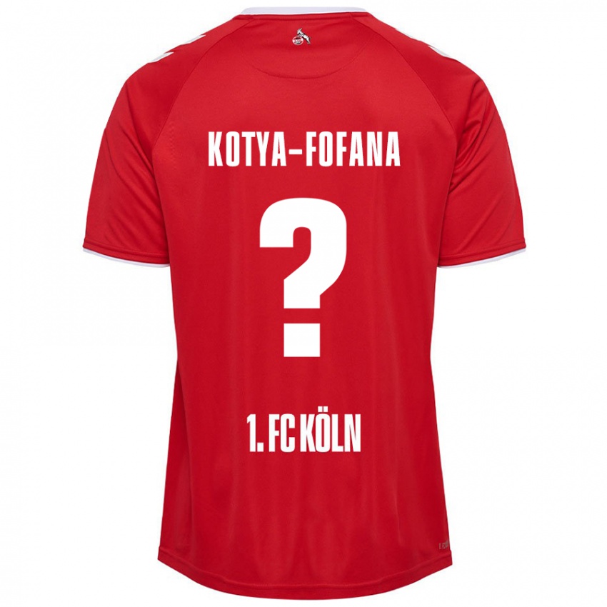 Hombre Camiseta Assad Kotya-Fofana #0 Rojo Blanco 2ª Equipación 2024/25 La Camisa Chile