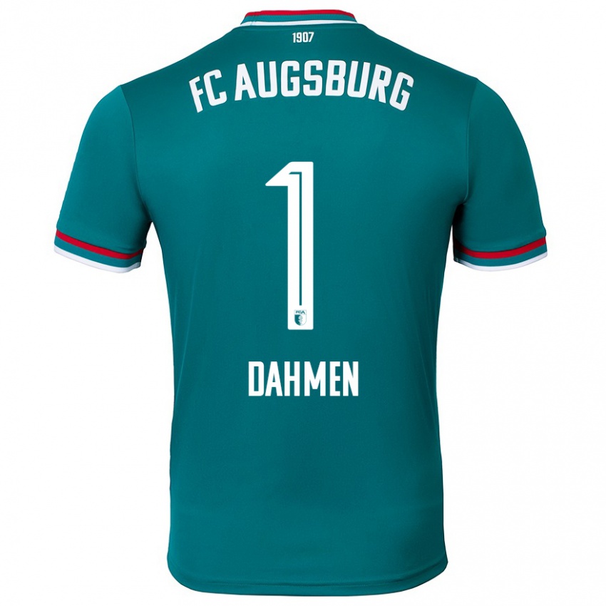 Hombre Camiseta Finn Dahmen #1 Verde Oscuro 2ª Equipación 2024/25 La Camisa Chile