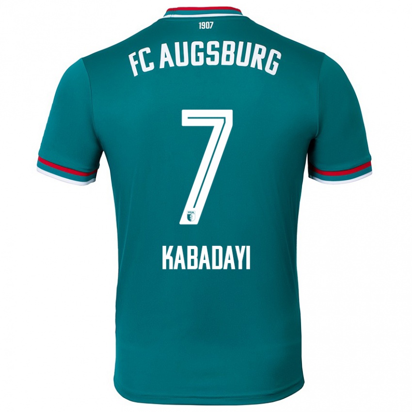 Hombre Camiseta Yusuf Kabadayi #7 Verde Oscuro 2ª Equipación 2024/25 La Camisa Chile