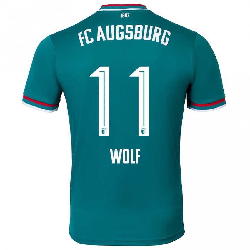 Hombre Camiseta Marius Wolf #11 Verde Oscuro 2ª Equipación 2024/25 La Camisa Chile