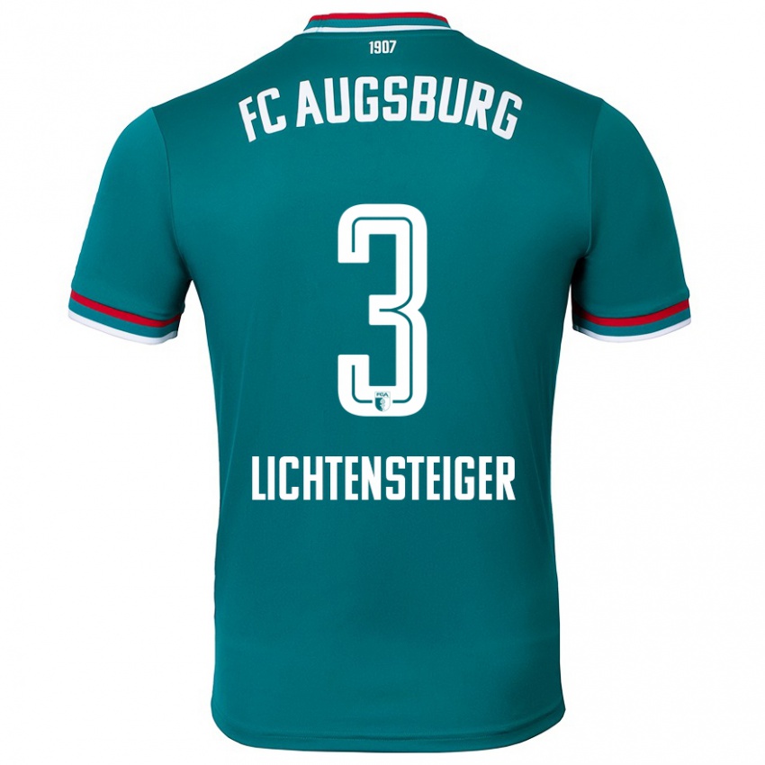 Hombre Camiseta David Lichtensteiger #3 Verde Oscuro 2ª Equipación 2024/25 La Camisa Chile