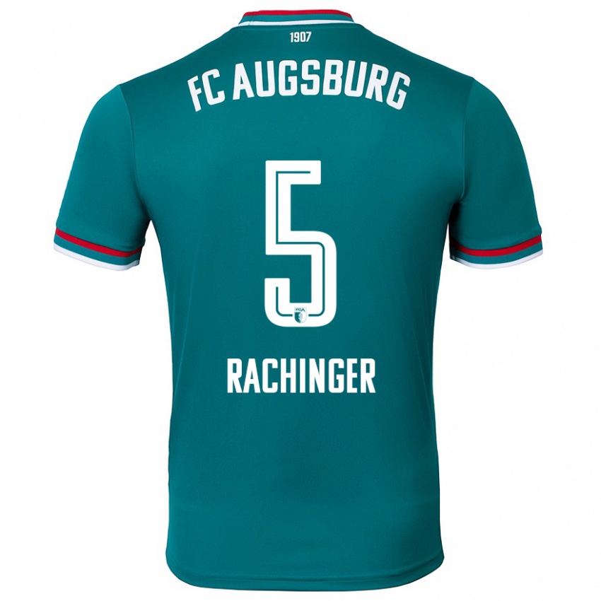 Hombre Camiseta Lorenz Rachinger #5 Verde Oscuro 2ª Equipación 2024/25 La Camisa Chile