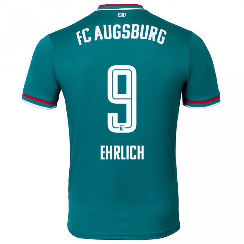 Hombre Camiseta Lucas Ehrlich #9 Verde Oscuro 2ª Equipación 2024/25 La Camisa Chile