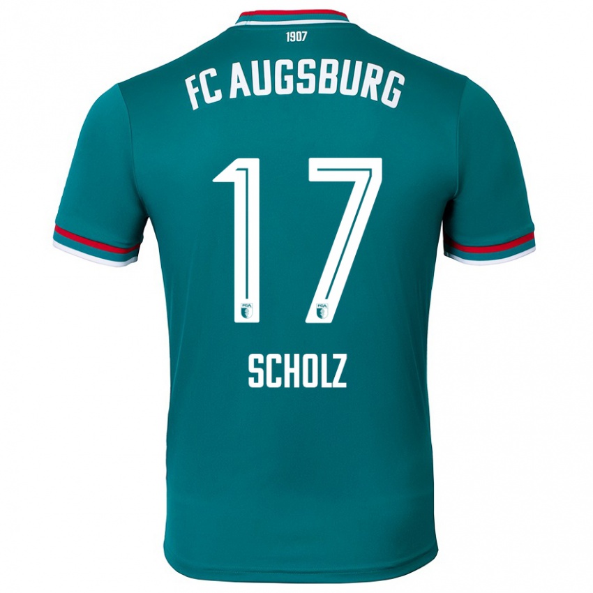 Hombre Camiseta Jerome Scholz #17 Verde Oscuro 2ª Equipación 2024/25 La Camisa Chile