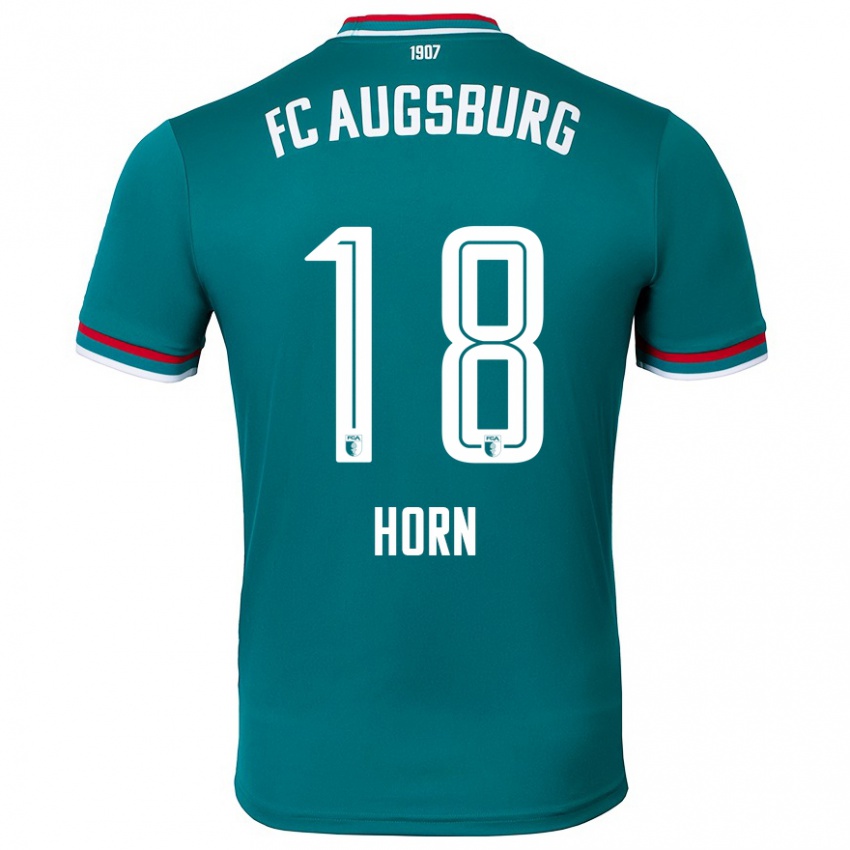 Hombre Camiseta Tobias Horn #18 Verde Oscuro 2ª Equipación 2024/25 La Camisa Chile