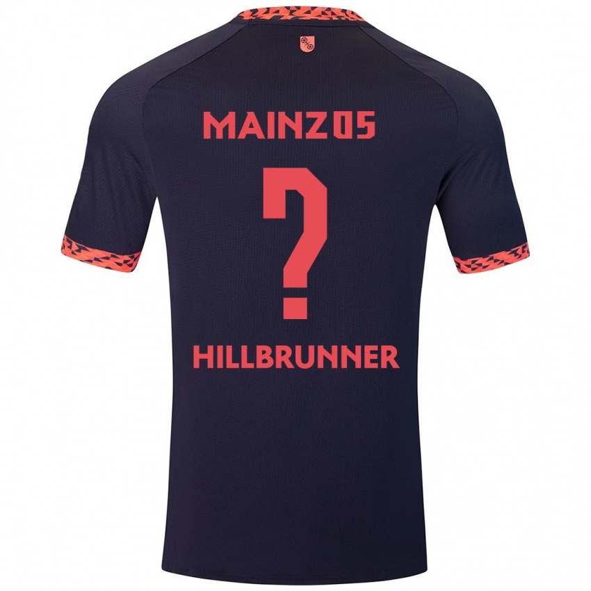 Hombre Camiseta Fynn Hillbrunner #0 Azul Coral Rojo 2ª Equipación 2024/25 La Camisa Chile