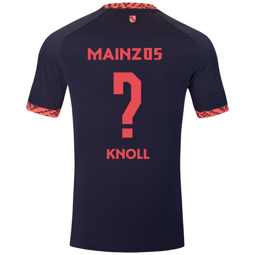 Hombre Camiseta Max Knoll #0 Azul Coral Rojo 2ª Equipación 2024/25 La Camisa Chile