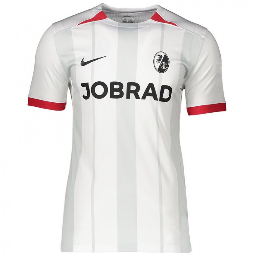 Hombre Camiseta Davino Knappe #14 Blanco Gris 2ª Equipación 2024/25 La Camisa Chile