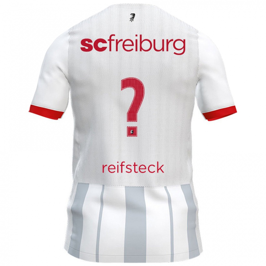 Hombre Camiseta Mika Reifsteck #0 Blanco Gris 2ª Equipación 2024/25 La Camisa Chile