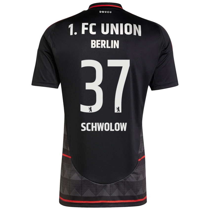 Hombre Camiseta Alexander Schwolow #37 Negro 2ª Equipación 2024/25 La Camisa Chile