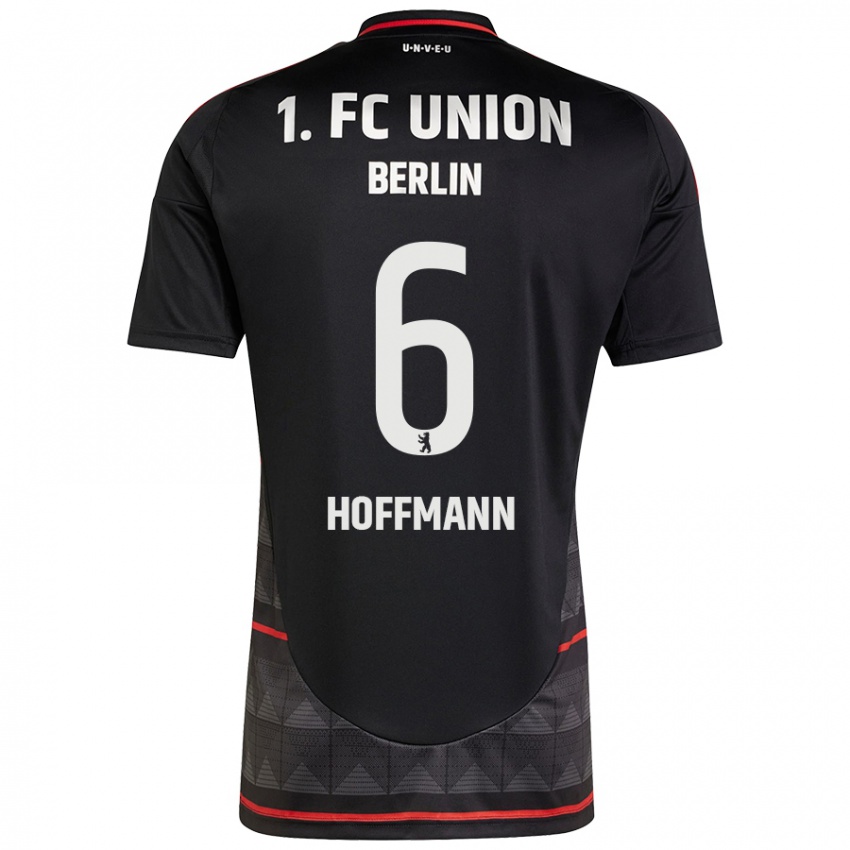 Hombre Camiseta Finn Hoffmann #6 Negro 2ª Equipación 2024/25 La Camisa Chile