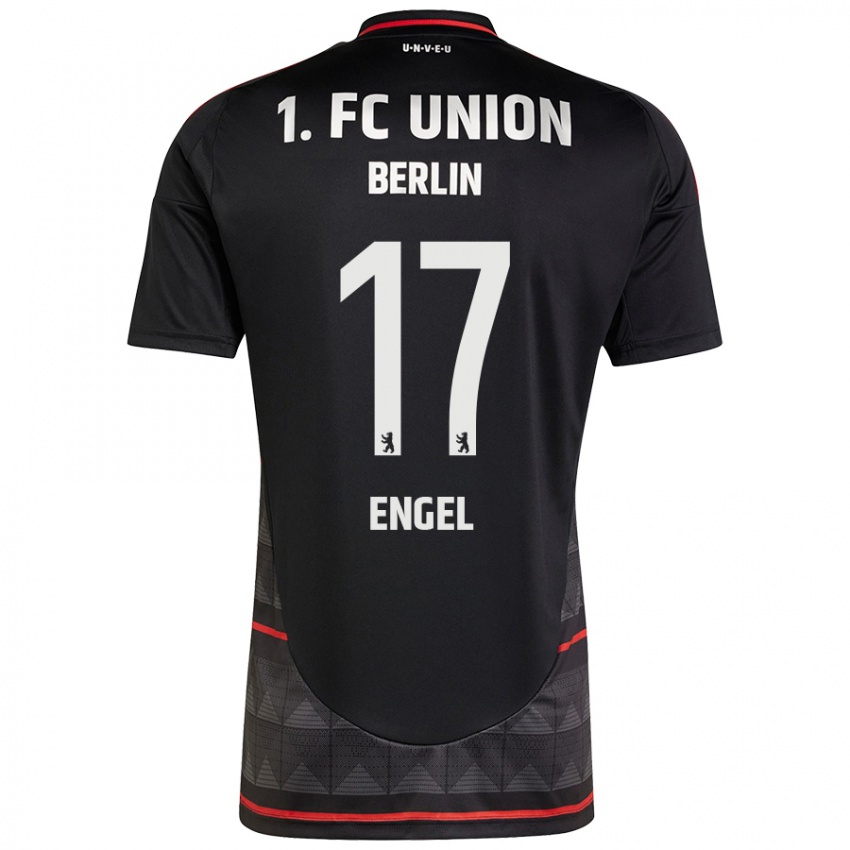 Hombre Camiseta Oskar Engel #17 Negro 2ª Equipación 2024/25 La Camisa Chile