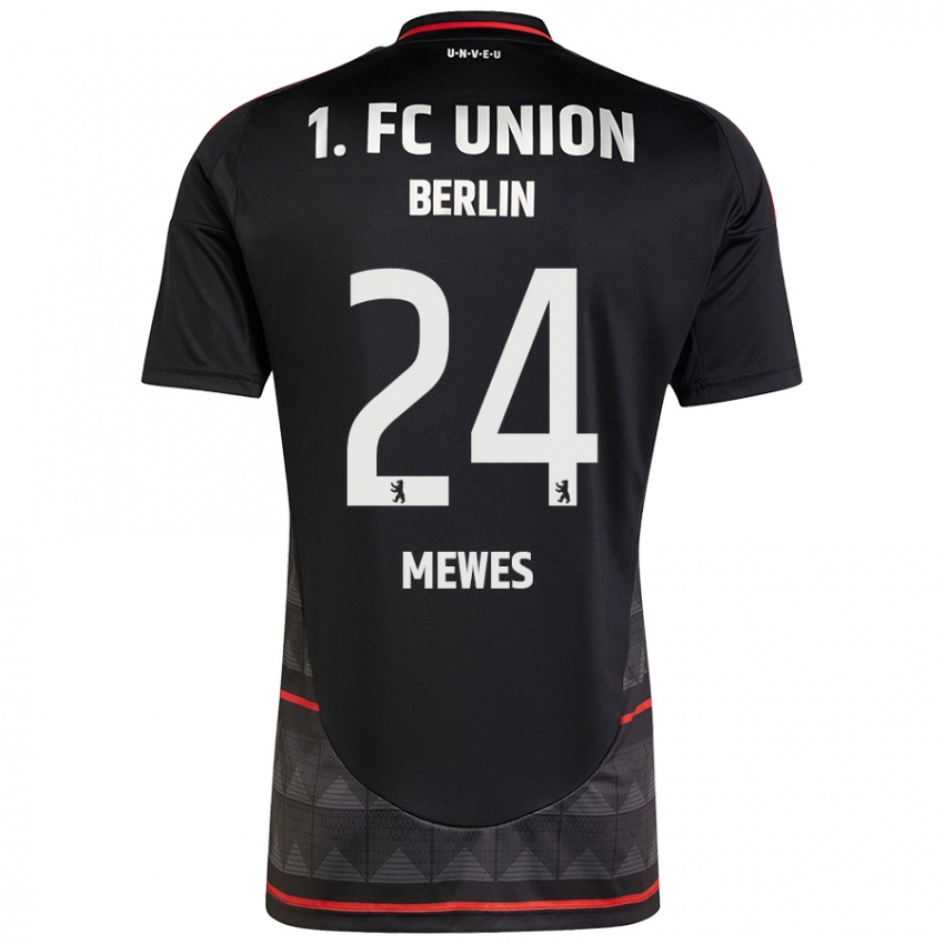 Hombre Camiseta Gennaro Mewes #24 Negro 2ª Equipación 2024/25 La Camisa Chile