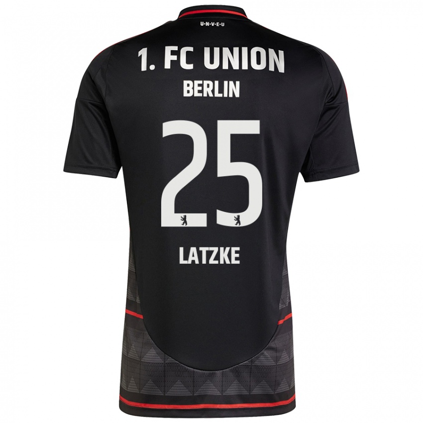 Hombre Camiseta Jannes Latzke #25 Negro 2ª Equipación 2024/25 La Camisa Chile