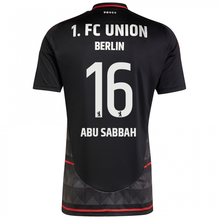 Hombre Camiseta Sarah Abu Sabbah #16 Negro 2ª Equipación 2024/25 La Camisa Chile