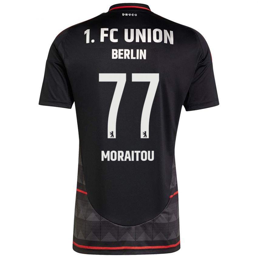 Hombre Camiseta Athanasia Moraitou #77 Negro 2ª Equipación 2024/25 La Camisa Chile