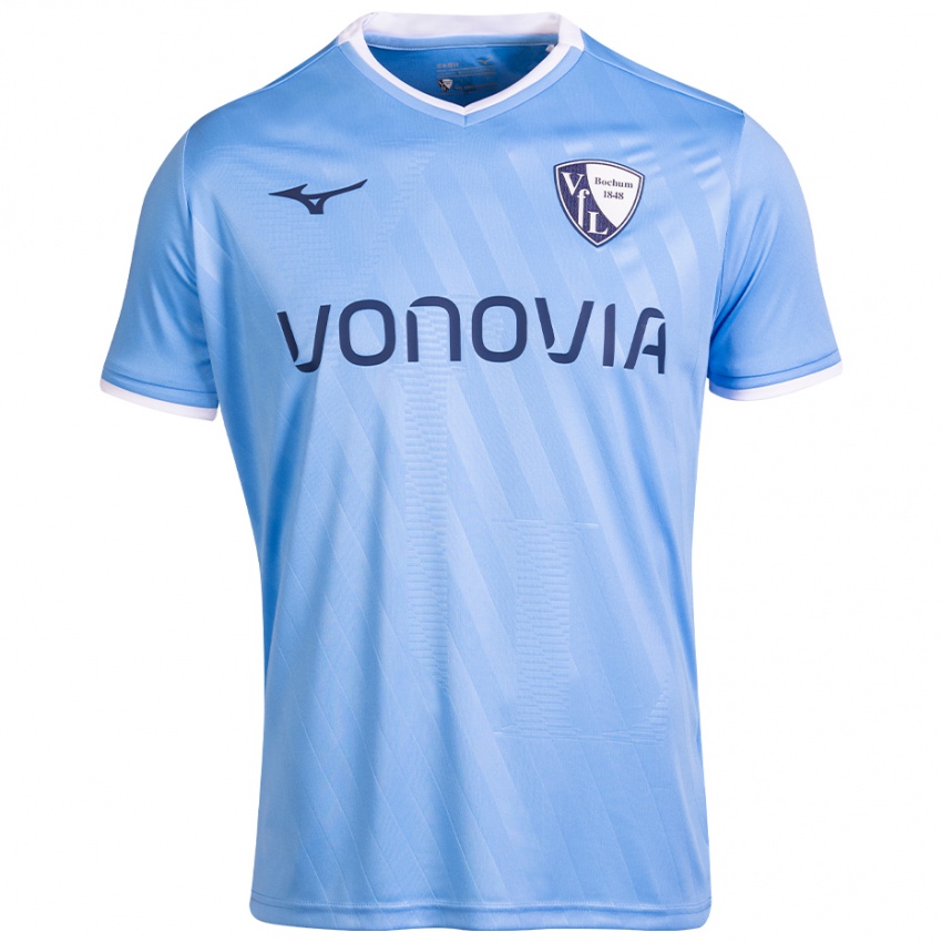 Hombre Camiseta Madeline Gier #17 Azul Cielo 2ª Equipación 2024/25 La Camisa Chile