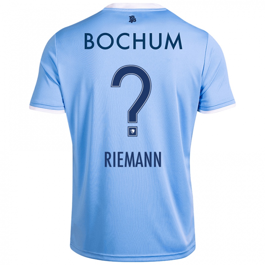 Hombre Camiseta Manuel Riemann #0 Azul Cielo 2ª Equipación 2024/25 La Camisa Chile