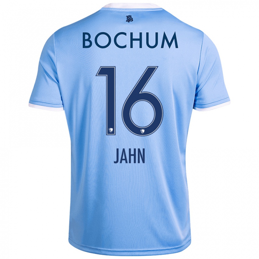 Hombre Camiseta Niklas Jahn #16 Azul Cielo 2ª Equipación 2024/25 La Camisa Chile