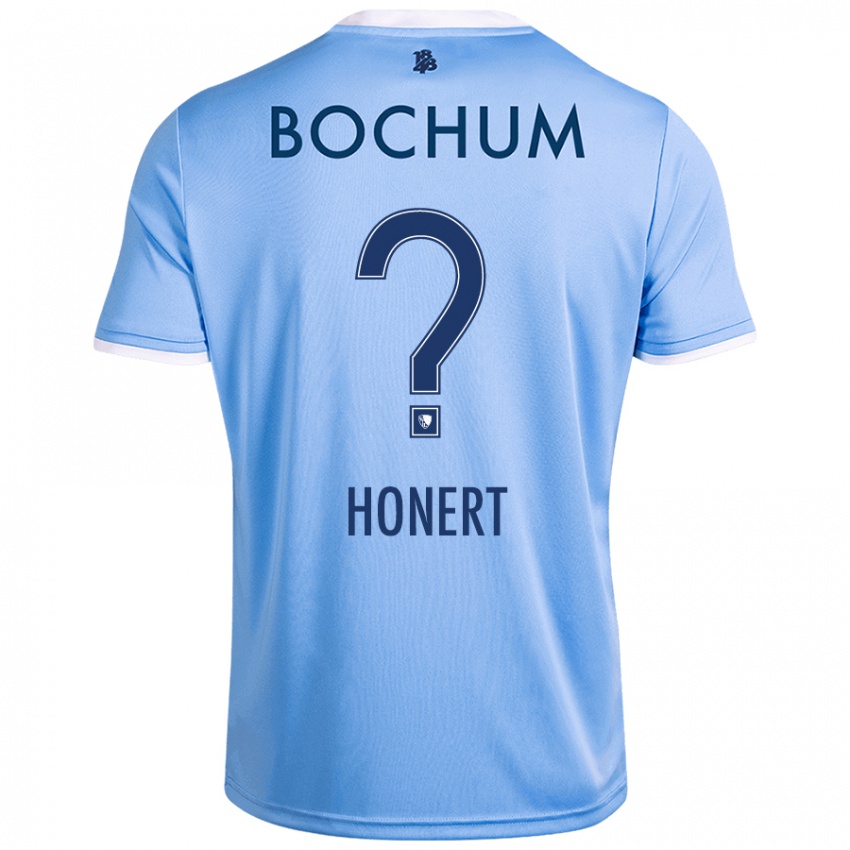 Hombre Camiseta Jan Honert #0 Azul Cielo 2ª Equipación 2024/25 La Camisa Chile