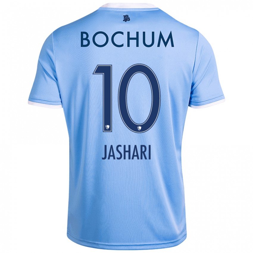 Hombre Camiseta Lirim Jashari #10 Azul Cielo 2ª Equipación 2024/25 La Camisa Chile