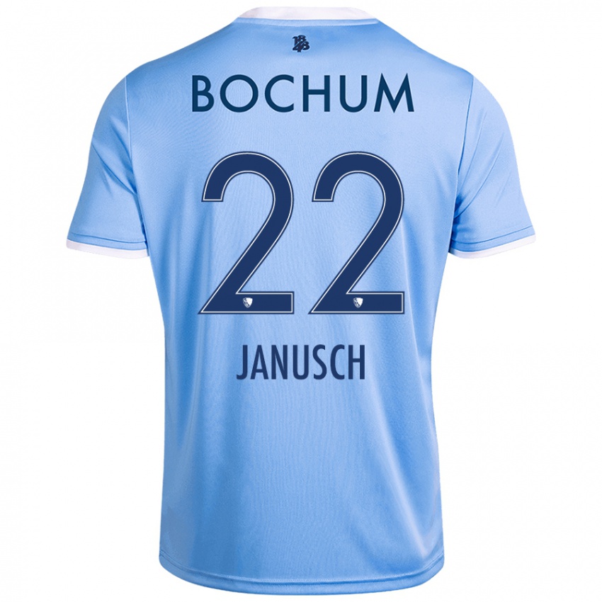 Hombre Camiseta Thees Janusch #22 Azul Cielo 2ª Equipación 2024/25 La Camisa Chile