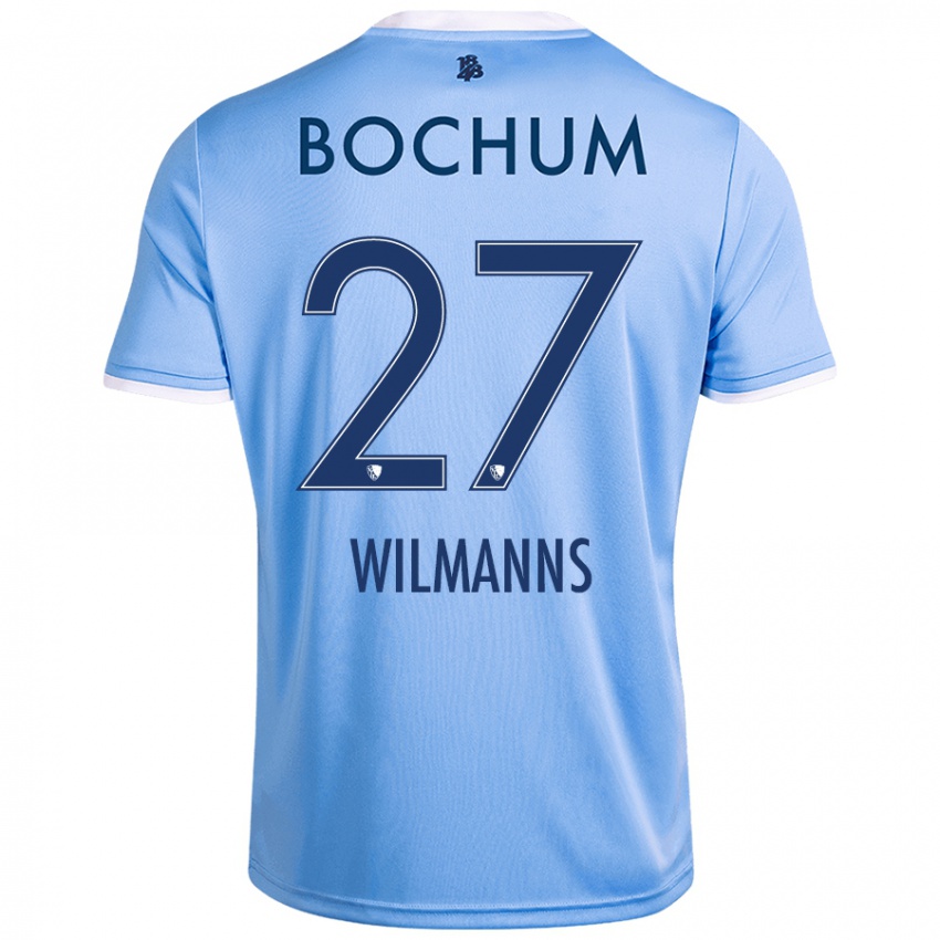 Hombre Camiseta Anjo Wilmanns #27 Azul Cielo 2ª Equipación 2024/25 La Camisa Chile