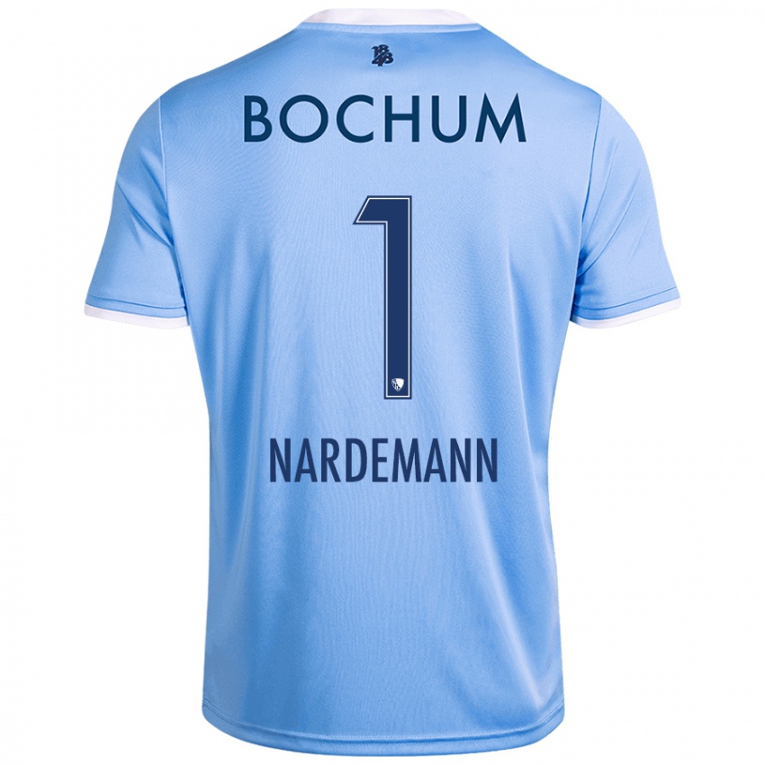 Hombre Camiseta Kari Närdemann #1 Azul Cielo 2ª Equipación 2024/25 La Camisa Chile