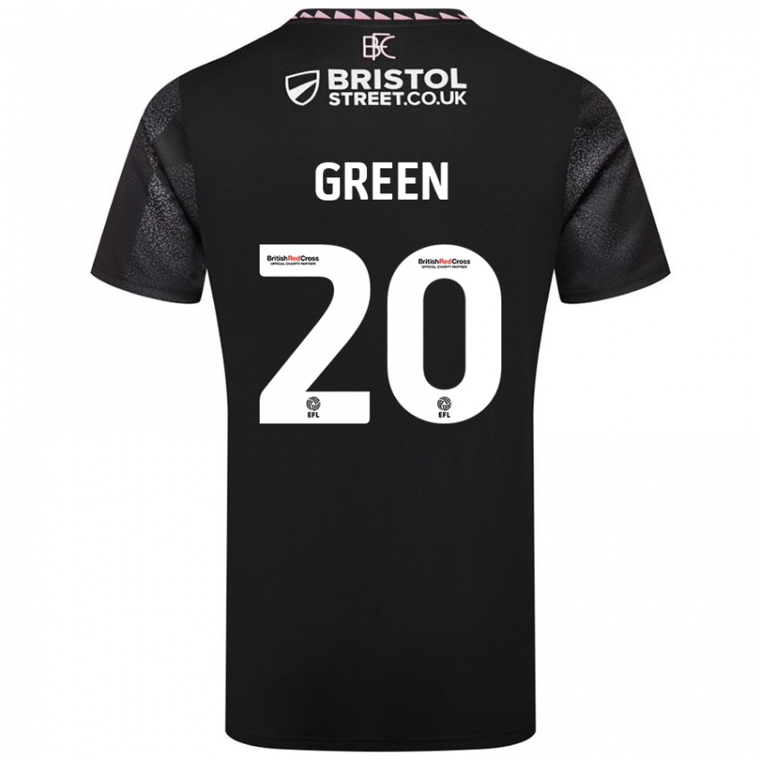 Hombre Camiseta Etienne Green #20 Negro 2ª Equipación 2024/25 La Camisa Chile