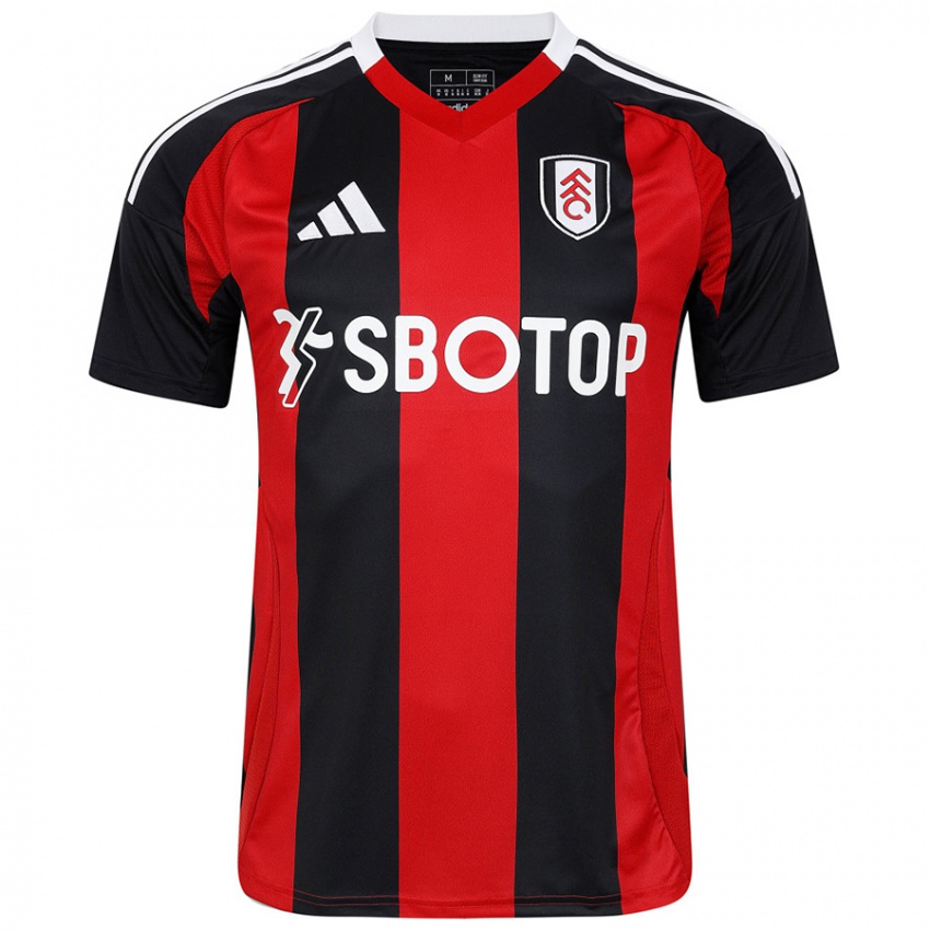 Hombre Camiseta Emile Smith Rowe #32 Negro Rojo 2ª Equipación 2024/25 La Camisa Chile