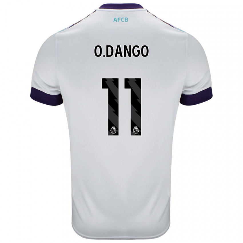 Hombre Camiseta Dango Ouattara #11 Blanco Verde Púrpura 2ª Equipación 2024/25 La Camisa Chile