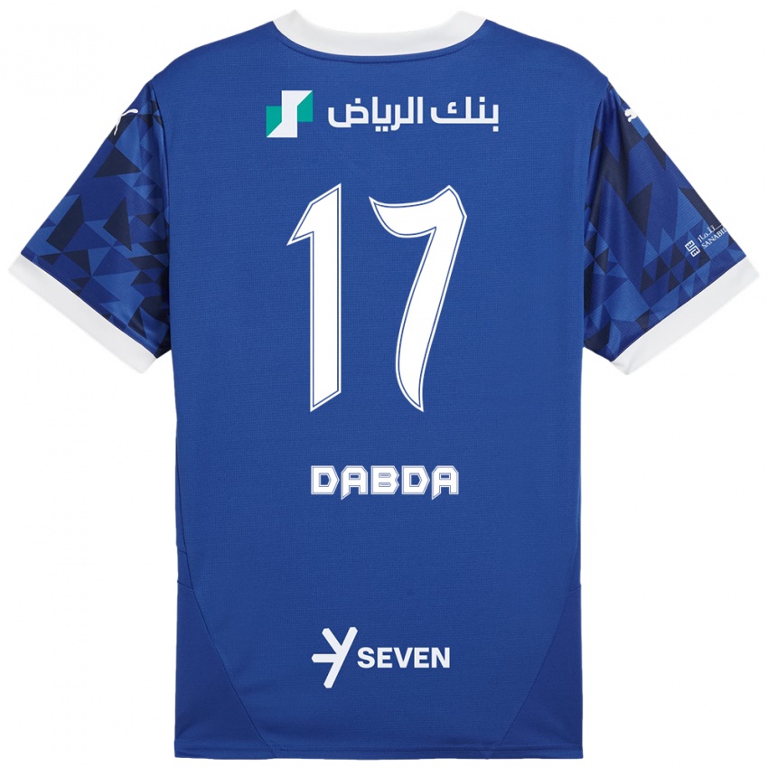 Mujer Camiseta Claudia Dabda #17 Azul Oscuro Blanco 1ª Equipación 2024/25 La Camisa Chile