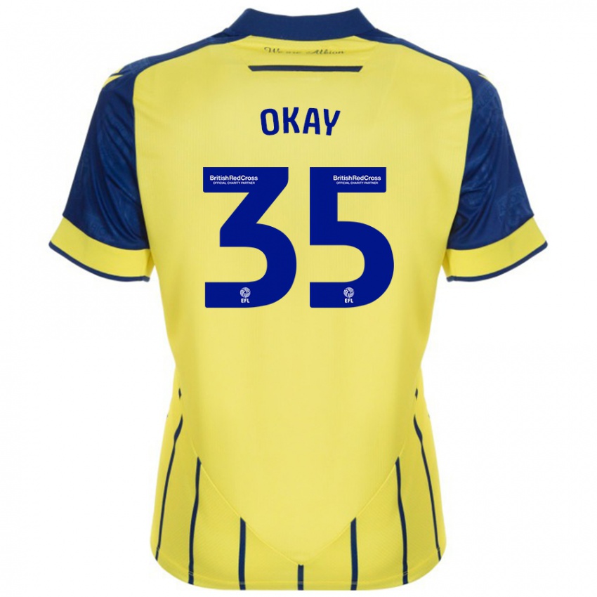 Mujer Camiseta Okay Yokuslu #35 Amarillo Azul 2ª Equipación 2024/25 La Camisa Chile