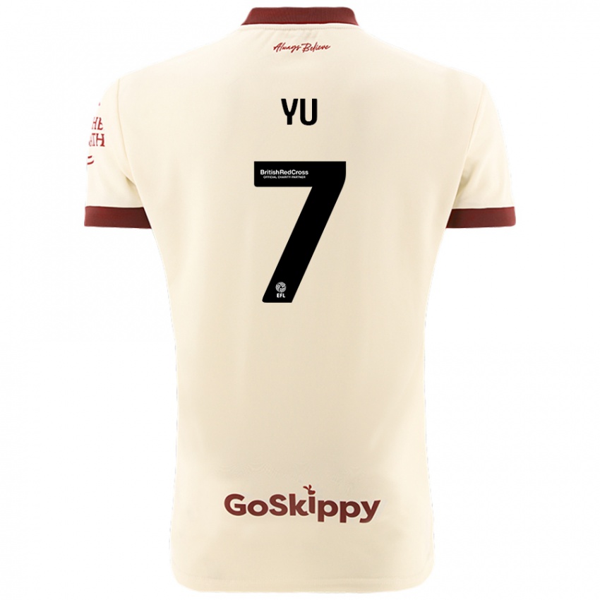 Mujer Camiseta Yu Hirakawa #7 Crema Blanco 2ª Equipación 2024/25 La Camisa Chile