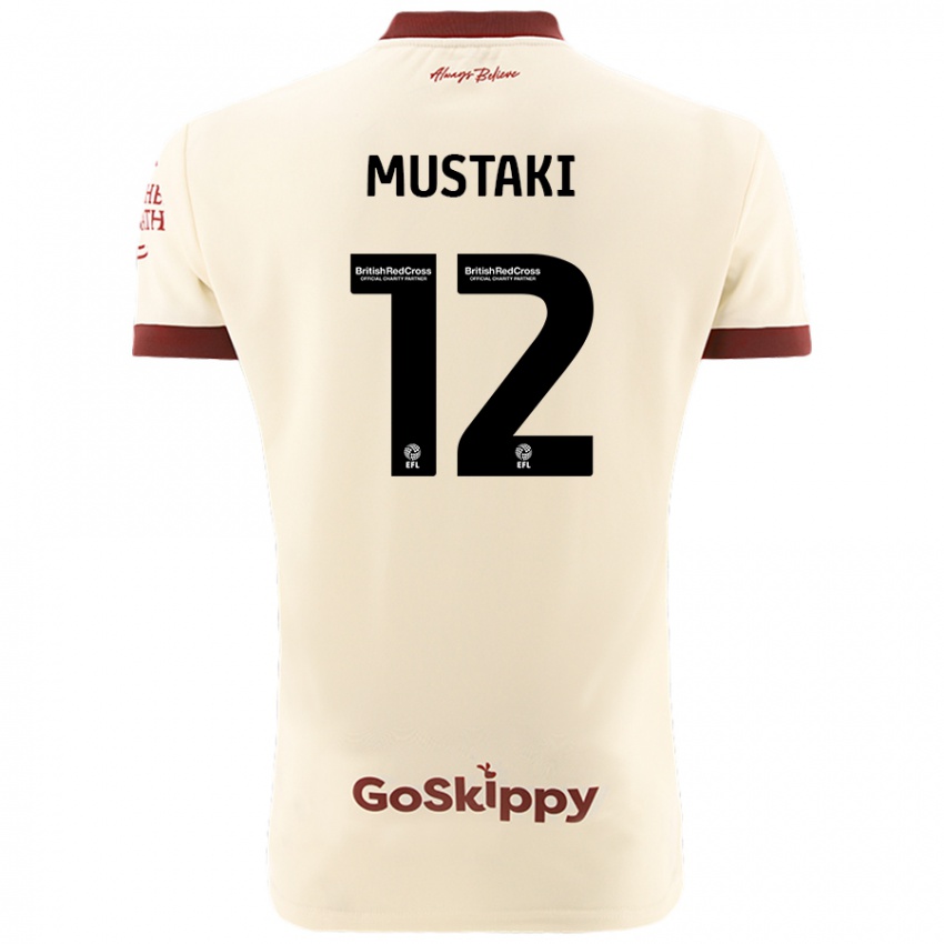 Mujer Camiseta Chloe Mustaki #12 Crema Blanco 2ª Equipación 2024/25 La Camisa Chile