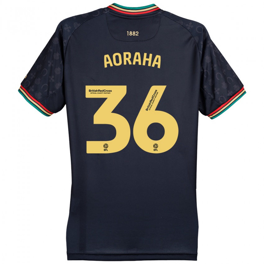 Mujer Camiseta Alexander Aoraha #36 Azul Marino Oscuro 2ª Equipación 2024/25 La Camisa Chile