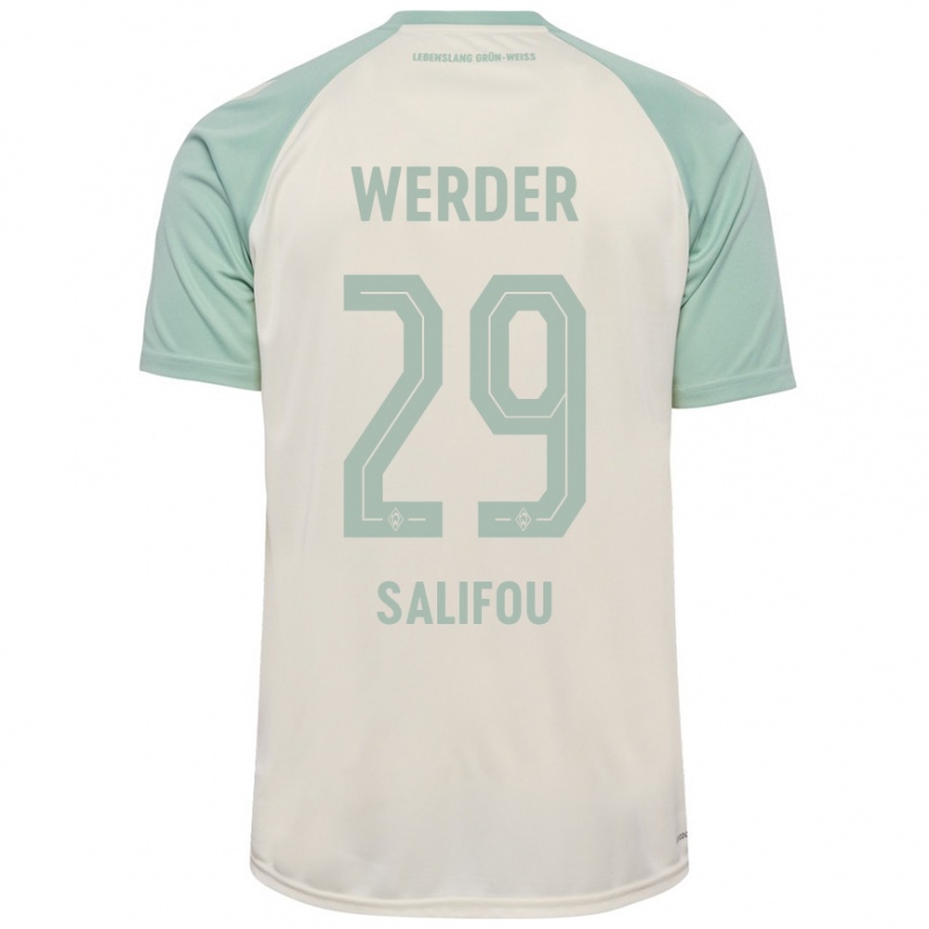 Mujer Camiseta Dikeni Salifou #29 Blanquecino Verde Claro 2ª Equipación 2024/25 La Camisa Chile