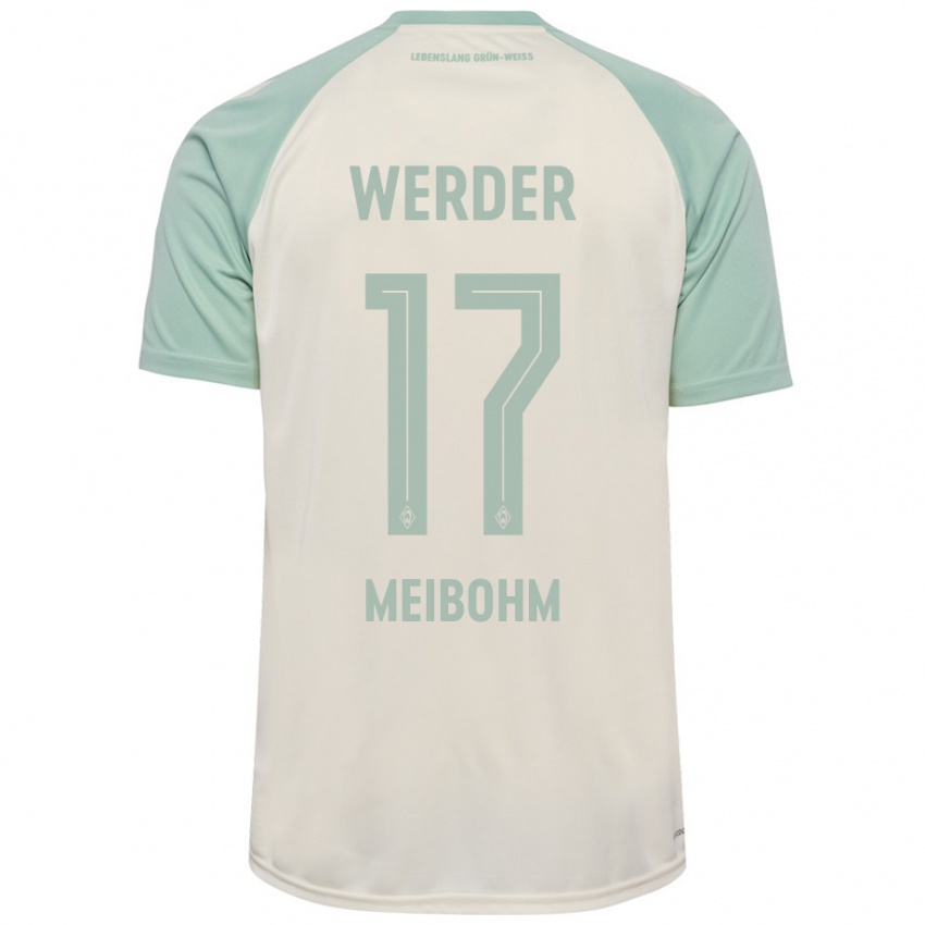 Mujer Camiseta Joel Meibohm #17 Blanquecino Verde Claro 2ª Equipación 2024/25 La Camisa Chile