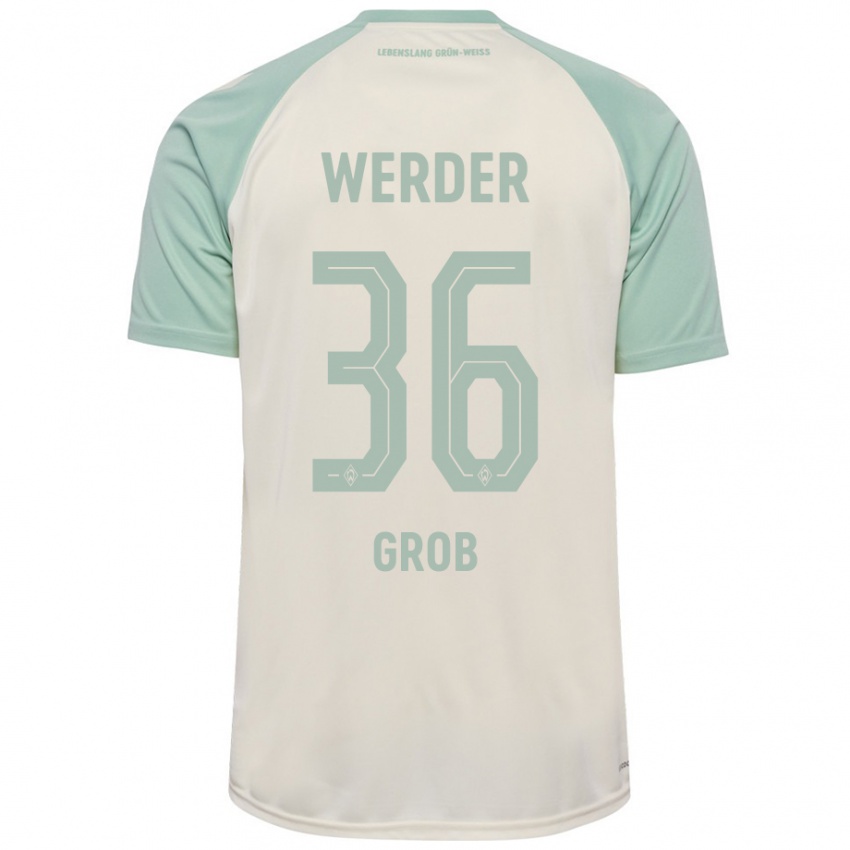 Mujer Camiseta Christian Groß #36 Blanquecino Verde Claro 2ª Equipación 2024/25 La Camisa Chile