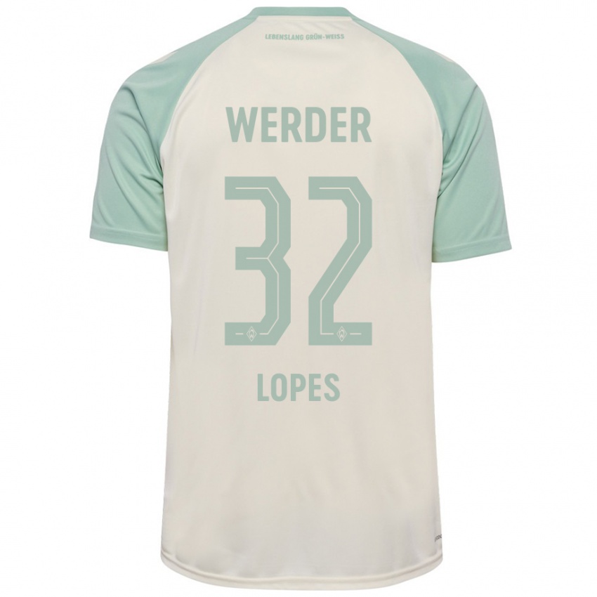 Mujer Camiseta Eugenio Lopes #32 Blanquecino Verde Claro 2ª Equipación 2024/25 La Camisa Chile